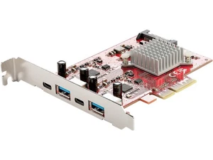 4-Port USB PCIe Card, 10Gbps USB PCI Express Expansion Card w/ 2 Controllers, 2x - Picture 1 of 5