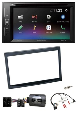 Pioneer Bluetooth Lenkrad USB 2DIN DAB DVD Autoradio für Citroen C3 C2 Berlingo - Bild 1 von 4