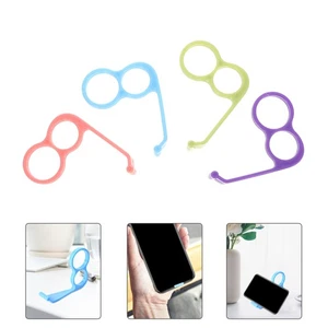 4 Pcs Ring Phone Holder Baby Mobile Hand Lendouble Novelty Stand - Photo 1 sur 12
