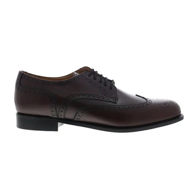 Dino Monti Alpha Mens Burgundy Oxfords & Lace Ups Wingtip & Brogue Shoes - Image 1 of 4