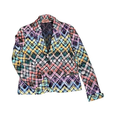 Blazer Missoni Multicolor Zig Zag Talla 40 AU8 (US4) Foto 1 de 4