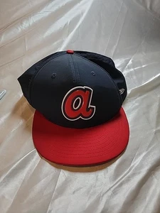 Atlanta Braves Mlb Mütze New Era 8 1/4 59fifty Fitted Cap Throwback Baseball (I026) - Bild 1 von 5
