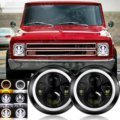 DOT 7" LED Headlight fit for Chevrolet C10 Pickup 1962 1963 1964 1965 1966 -1980 Foto 1 de 4