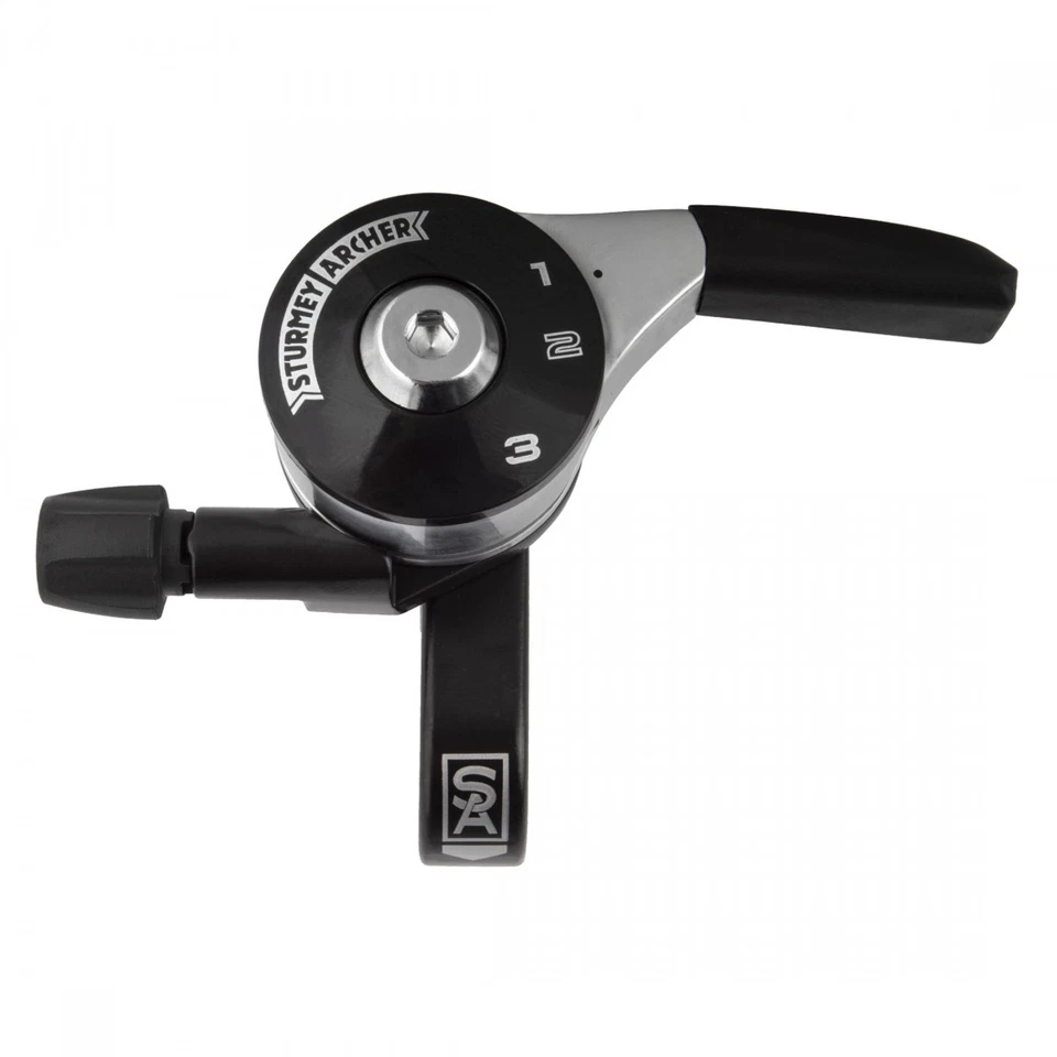 Palanca de cambios giratoria de pulgar Sturmey Archer SLC30-T de 3 velocidades con cable interior y ajustador Foto 1 de 1