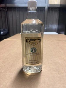 Starbucks Sugar Free Vanilla Flavored Syrup 1 Liter 33.8 Oz Bottle BB DE 18 2025 - Picture 1 of 1