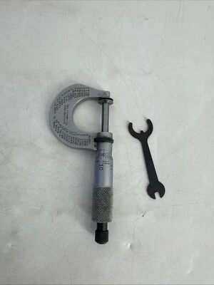 L.S. Starrett No. 256 Micrómetro de brida de disco exterior 0-1" herramienta de maquinista Foto 1 de 4