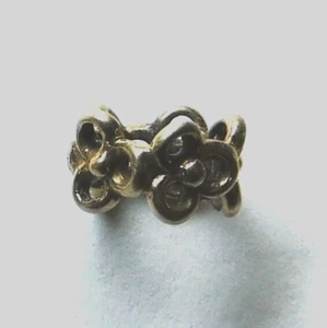 Authentisch ALE gebraucht nicht mehr produziert Pandora 14K Trinity Blume Zwischenring Folie Charm - Bild 1 von 4
