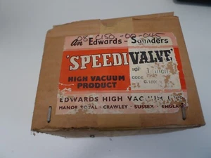 Leitungswasser Vakuum Abschaltung Edwards Speedi Vac 1" C1500/8 Schraubverschraubung - Bild 1 von 15