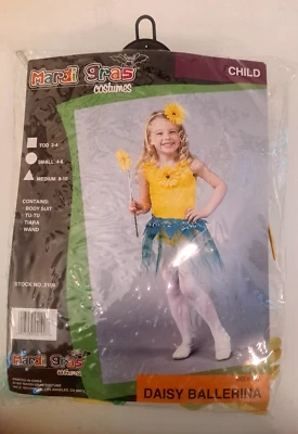 Daisy Ballerina Costume Size Medium 8-10 by Mardi Gras, Yellow & Green - Image 1 of 2