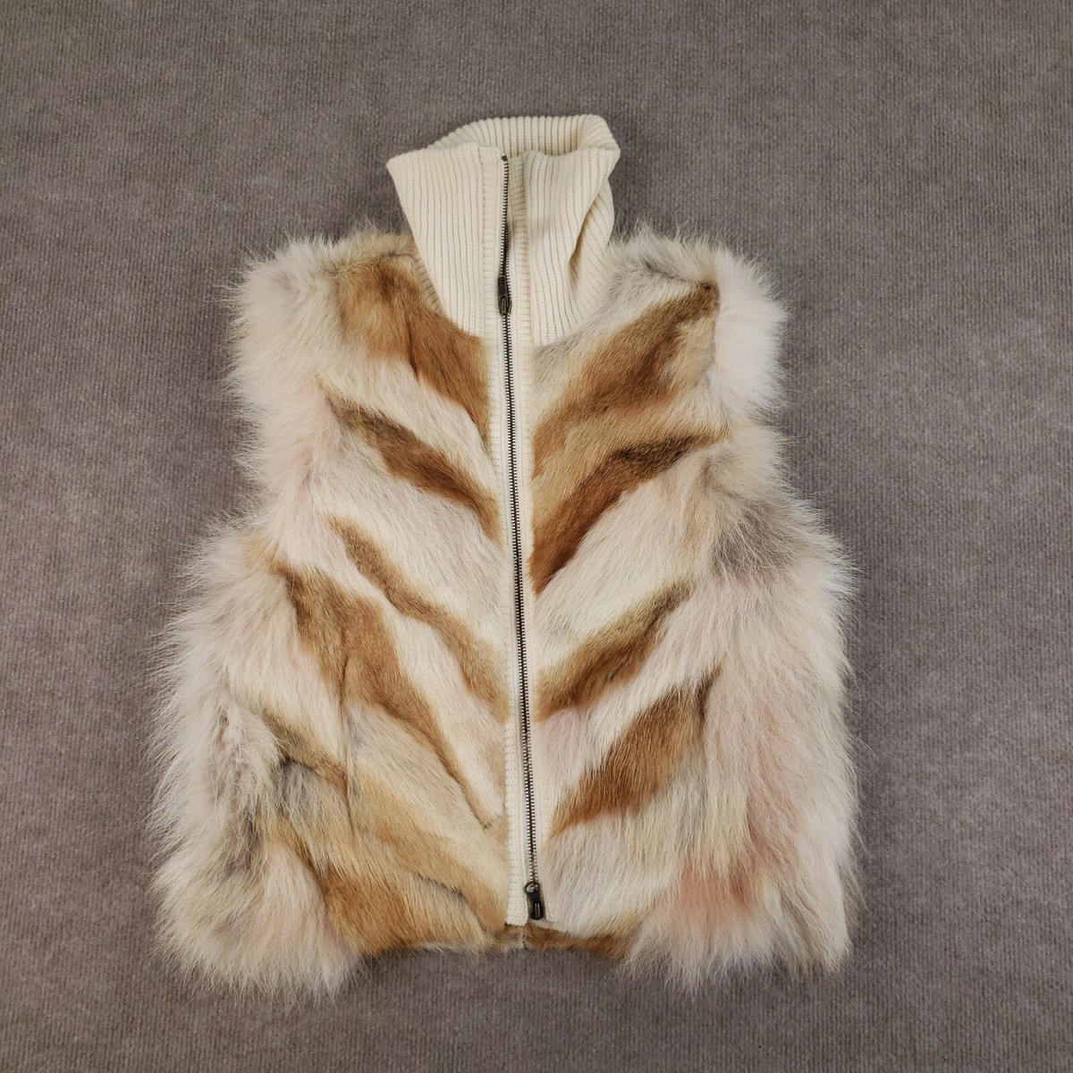 トップス ESMOK A line fur vest beige 71RzGGPg24L._UY350_.jpg