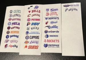 *GLOSS* 30 NBA Team Logos Sport Karten Teiler Sticker Etiketten Set - Bild 1 von 6