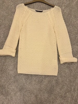 Cream Jumper - Size 8 - 3/4 Sleeve - MISO - Image 1 of 3