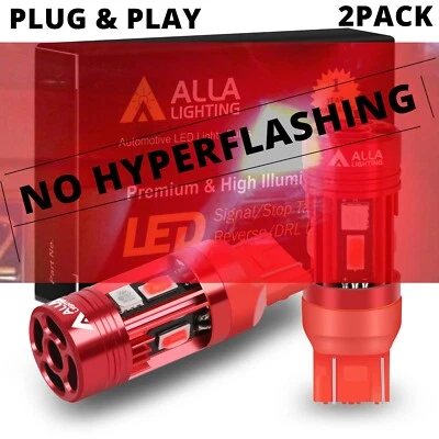 Lámpara de señal de giro LED TRASERA roja Plug & Play 7444 CANBUS,🚫 Relé de resistencia/intermitente Foto 1 de 4