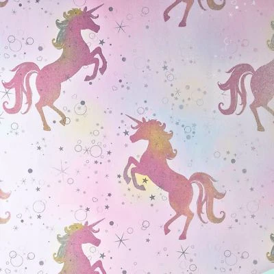 Sein Dazzled Tanzende Einhorn Tapete Regenbogen - Farbig M1423 Glitzer Sparkle - Bild 1 von 3