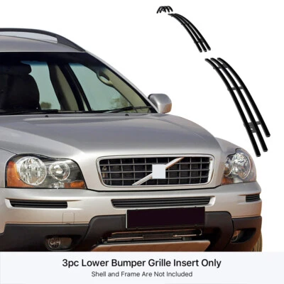 Parachoques inferior de acero inoxidable negro para Volvo XC90 2005-2006 Foto 1 de 4