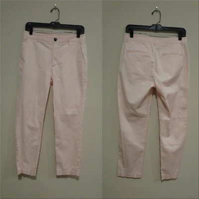 Rebecca Taylor La Vie Edith Pant pale pink sz 8 straight leg ankle - Image 1 of 4
