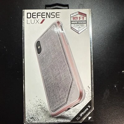 X-Doria Defense Shield 系列,iPhone X 保护壳 - 军用级跌落测试玫瑰  — 第 1/4 张图片