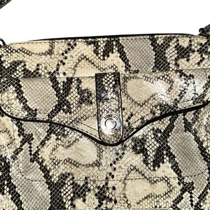 Nine & Co. Faux Snakeskin Tan Purse - Picture 1 of 9