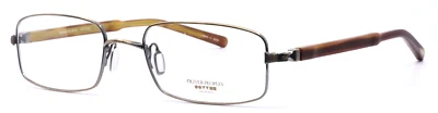 Золотистые мужские прямоугольные очки Oliver Peoples Ruston AG/MYB 52-19-143 B:31 - Изображение 1 из 4