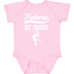 Inktastic Future Ice Skater Girls Skating Baby Bodysuit Sports Childs Star Girl