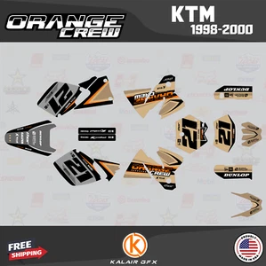 Graphics Kit for KTM 125SX 200SX 250SX 300SX 380SX (1998-2000)  Crew - brown - Picture 1 of 6