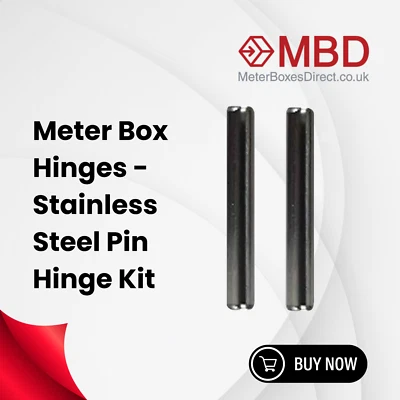 TRICEL Meter Box Hinges - Stainless Steel Pin Hinge Kit