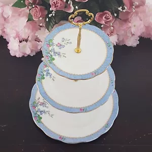 Royal Albert Harebell 3 Tier Cake Stand Bone China Tiered Plate Serving Tray - Picture 1 of 14