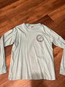Surf Style Shirt Mens Medium Clearwater Beach Florida Long Sleeve - Picture 1 of 4