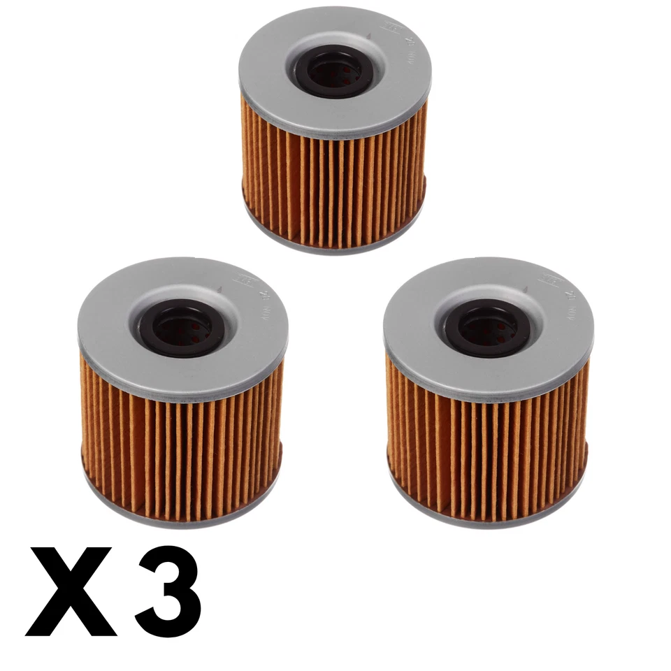 Paquete de 3 filtros de aceite blancos para Suzuki GS1100GK 1982-1986 Foto 1 de 1