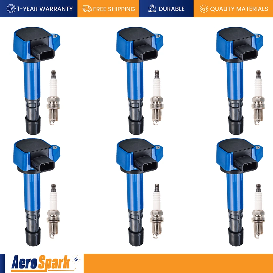 Bobina de encendido de alto rendimiento y bujía de platino para Honda Accord Acura TL UF400 Foto 1 de 3