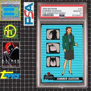 1993 Topps Batman: The Animated Series - #12 Summer Gleeson PSA 10 GEM MINT POP2 - Picture 1 of 4