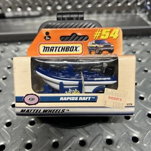 1998 Matchbox Rapids Raft Boat #54 Action Canyon Rescue Boat/Trailer 1:70 #11 - Picture 1 of 5