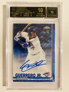 2019 TOPPS CHROME - VLADIMIR GUERRERO JR. - ROOKIE RC AUTO - BLUE WAVE REFRACTOR