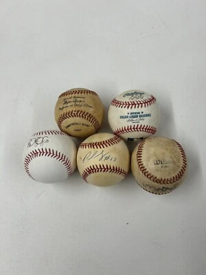 ЛОТ ИЗ 5 БЕЙСБОЛЬНЫХ КАРТОЧЕК ВЫСШЕЙ ЛИГИ С ПОДПИСЬЮ НЕИЗВЕСТНЫХ ИГРОКОВ ЛОТ 599 - Изображение 1 из 4