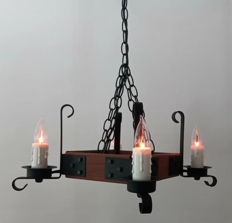 Vintage Gothic Swag Chandelier Light Fixture Lamp Cover