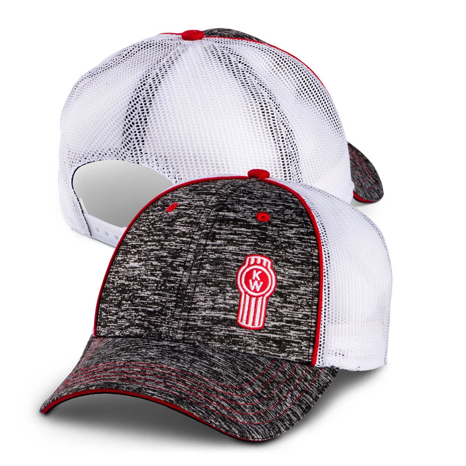 Gorra Kenworth Trucks - Gorra de malla gris teñida espacial Foto 1 de 1