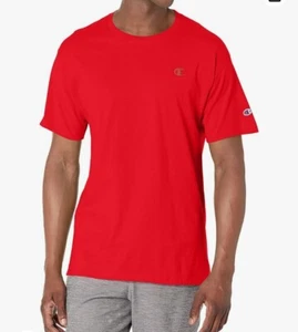 NWT Champion Classic Jersey T-Shirt Men's SS Crewneck Tee Scarlet Sz XL - Picture 1 of 4