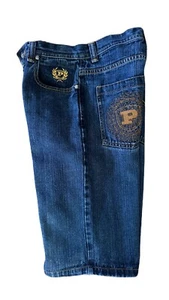 PHAT FARM Shorts Size 10 Boys Kids Denim Jeans Y2K Streetwear Hip Hop Blue - Picture 1 of 14