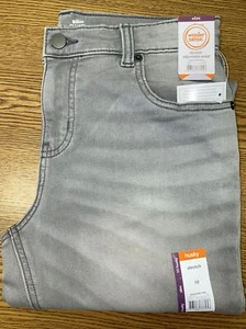 Wonder Nation Boys Gray Pants Slim Husky Size 10 - Picture 1 of 3