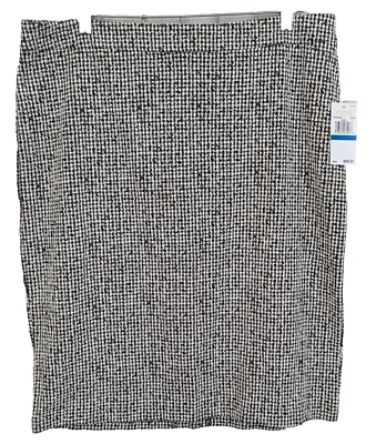 Michael Kors Houndstooth Skirt Womans XL Tweed Slit Preppy Career Academia NWT - Image 1 of 4