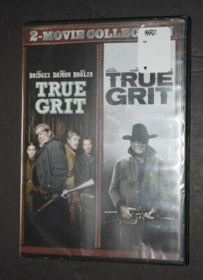 2-MOVIE COLLECTION, "TRUE GRIT," John Wayne Academy Award, 1969/2010, New/Sealed - Image 1 of 3