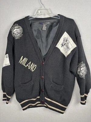 Vintage I.B. Cárdigan suéter Diffusion Paris Milano para mujer de gran tamaño L 3759 Foto 1 de 4