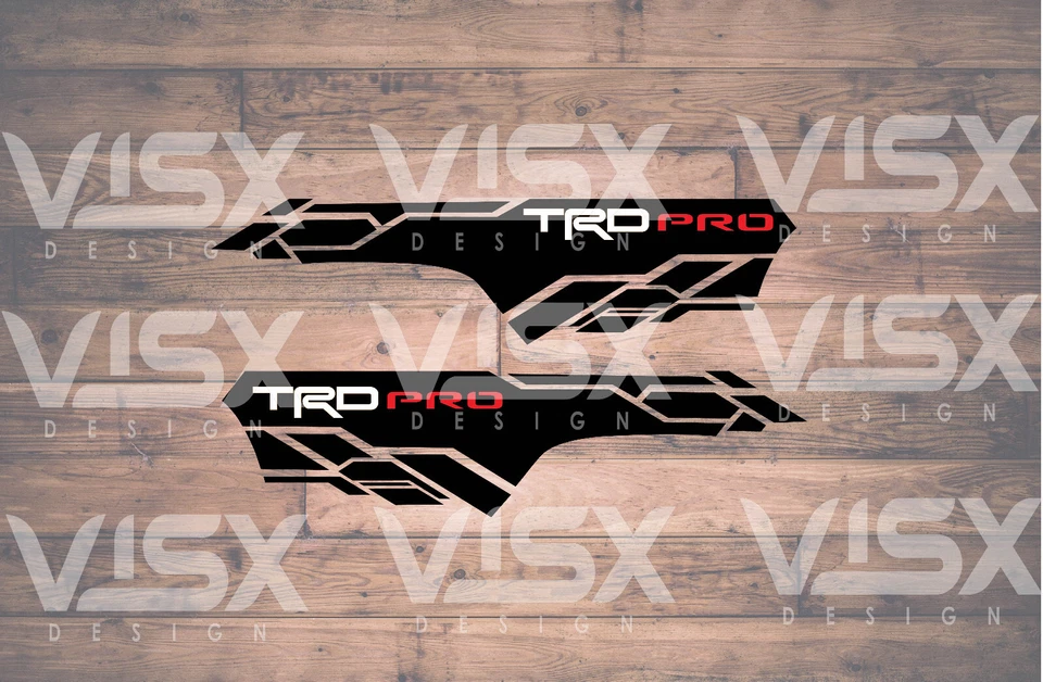 Calcomanías de vinilo X2 TRD Off Road Pro para Toyota Tacoma 2013-2023 lado de la cama Foto 1 de 1