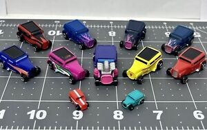 Micro Machines 11 Car Lot:’32 Ford Chopped Galoob Mini Insider Imposter Galoob