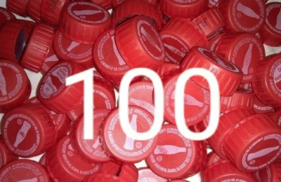 100 NUEVOS SIN USAR Rojo My Coke Recompensas CÓDIGOS Plástico Pop Botellas Tapas Coca-Cola Dulce Foto 1 de 2