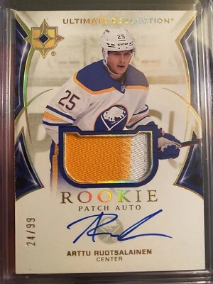Arttu Ruotsalainen RPA /99 2021-22 Ultimate Collection Auto #126 Buffalo - Image 1 of 2
