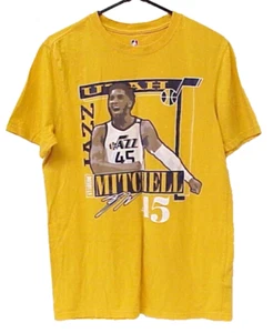 NBA BASKETBALL UTAH JAZZ #45 DONOVAN MITCHELL T-SHIRT SIZE MEDIUM SHIRT - Picture 1 of 11