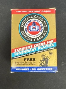 1991 Enor Football Hall of Fame Official Complete Set Of 160 Cards- - Picture 1 of 2