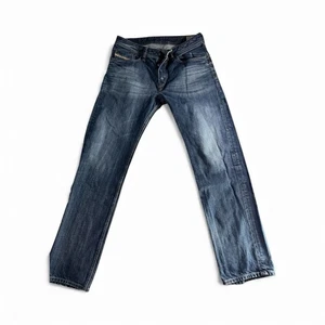 Diesel Waykee Jeans Men’s 30x32 Regular Fit Blue Denim Distressed Look - Picture 1 of 14