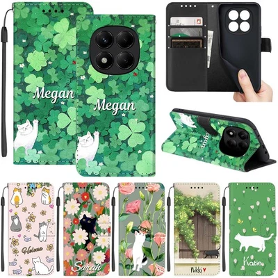 Funda Para Xiaomi Redmi Note 14 13 Pro 12S 11 Abatible Folio Cartera Teléfono Estuche Personalizado Foto 1 de 4